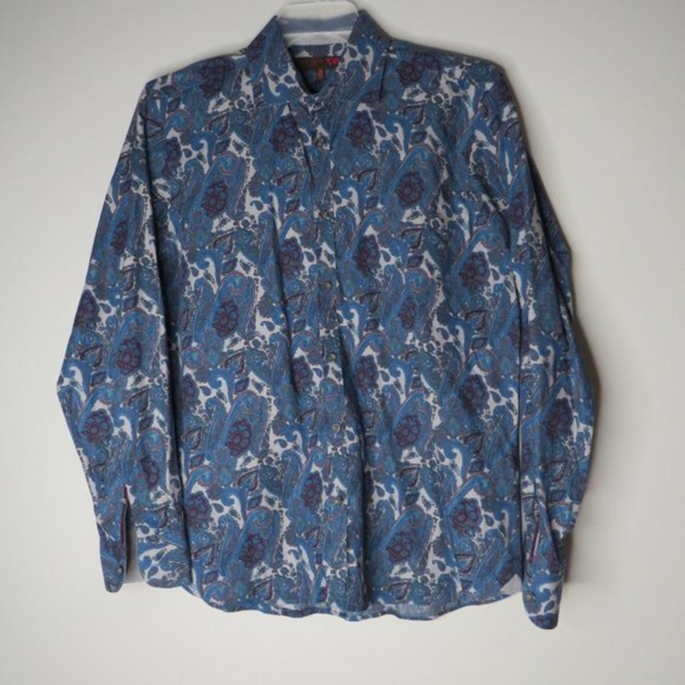 Ted‎ Baker paisley button front shirt